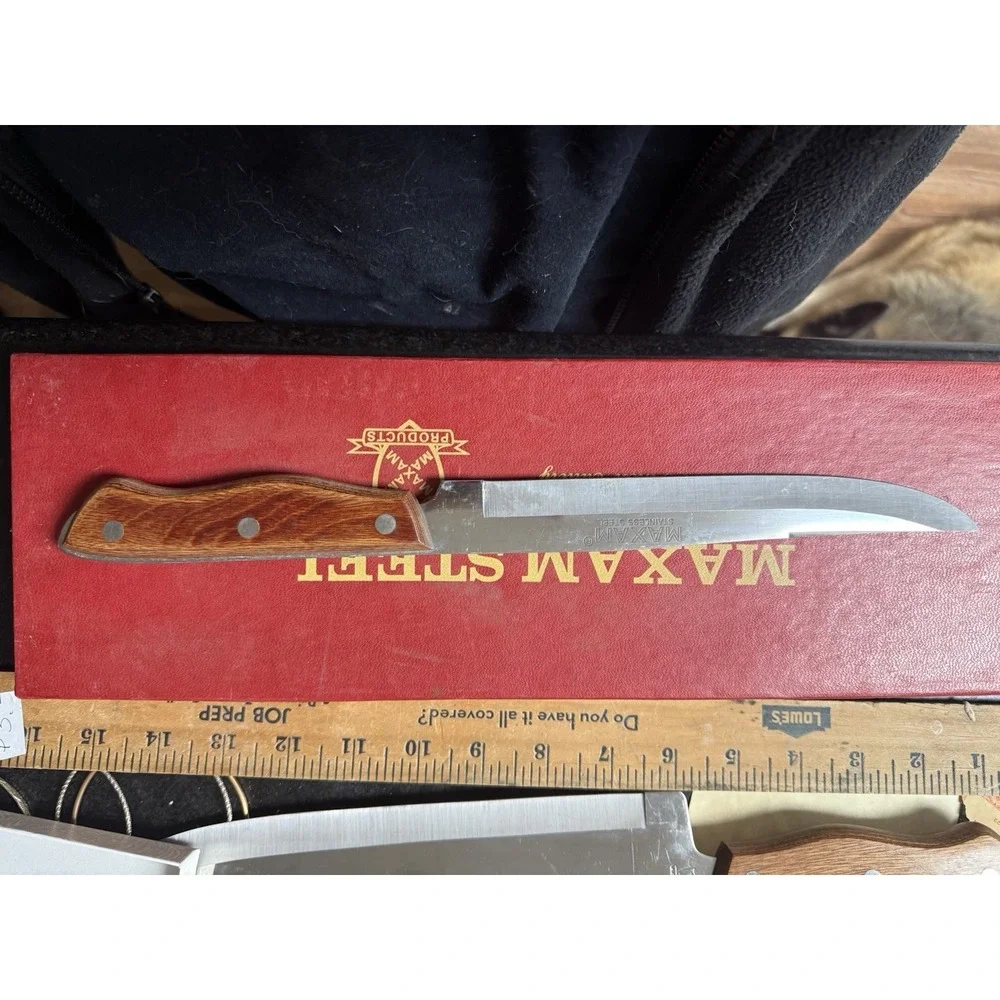 Vintage Maxam Carving knife set made in Japan (lot#10947)‎